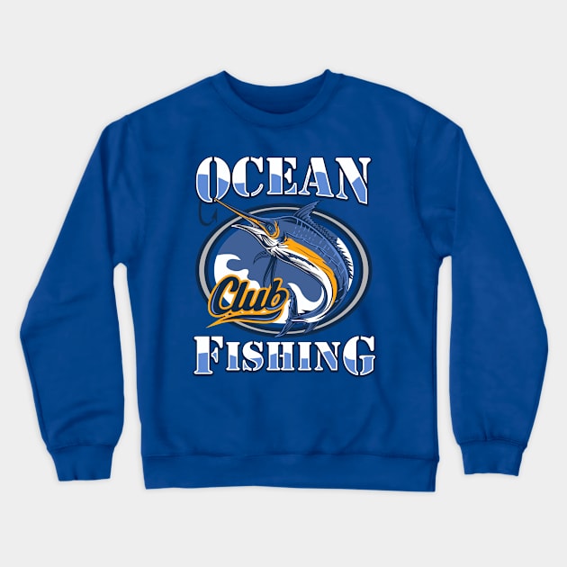 OCEAN FISING CLUB Crewneck Sweatshirt by beanbeardy